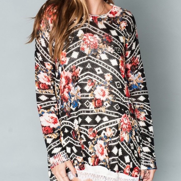 Show Me Your MuMu Sweaters - Show Me Your Mumu Ranger Rose Bonfire Sweater